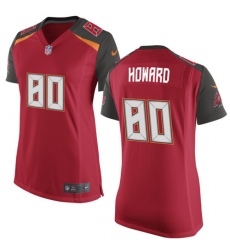 Women's Nike Tampa Bay Buccaneers #80 O. J. Howard Game Red Team Color NFL Jersey