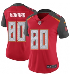 Women's Nike Tampa Bay Buccaneers #80 O. J. Howard Red Team Color Vapor Untouchable Limited Player NFL Jersey
