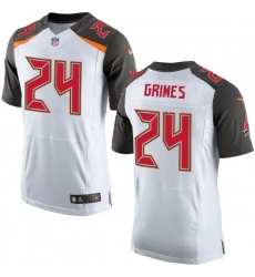Men's Nike Tampa Bay Buccaneers #24 Brent Grimes Elite White NFL Jersey