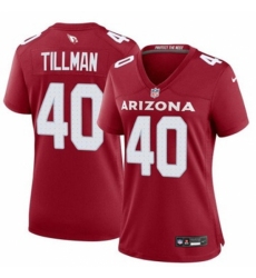 Women Arizona Cardinals #40 Pat Tillman Red 2024 F U S E Vapor Untouchable Limited Stitched