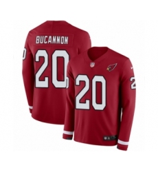 Youth Nike Arizona Cardinals #20 Deone Bucannon Limited Red Therma Long Sleeve NFL Jersey
