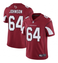 Youth Nike Arizona Cardinals #64 Dorian Johnson Elite Red Team Color NFL Jersey
