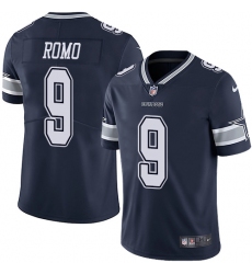 Youth Nike Dallas Cowboys #9 Tony Romo Navy Blue Team Color Vapor Untouchable Limited Player NFL Jersey