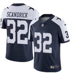 Men's Nike Dallas Cowboys #32 Orlando Scandrick Navy Blue Throwback Alternate Vapor Untouchable Limited Player NFL Jersey