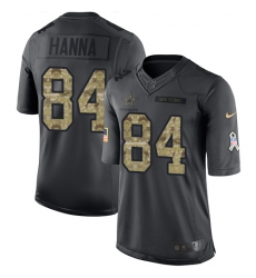 Youth Nike Dallas Cowboys #84 James Hanna Limited Black 2016 Salute to Service NFL Jersey