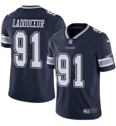 Youth Nike Dallas Cowboys #91 L. P. Ladouceur Navy Blue Team Color Vapor Untouchable Limited Player NFL Jersey