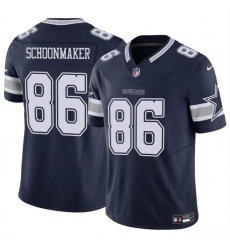 Men's Dallas Cowboys #86 Luke Schoonmaker Navy 2023 F.U.S.E Vapor Untouchable Limited Stitched Football Jersey