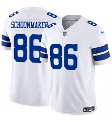 Men's Dallas Cowboys #86 Luke Schoonmaker White 2023 F.U.S.E Vapor Untouchable Limited Stitched Football Jerseys