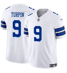 Men's Dallas Cowboys #9 KaVontae Turpin White 2023 F.U.S.E Vapor Untouchable Limited Stitched Football Jerseys