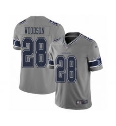 Women's Dallas Cowboys #28 Darren Woodson Limited Gray Inverted Legend Football Jersey