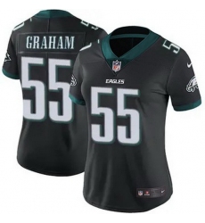 Women Philadelphia Eagles #55 Brandon Graham Black F U S E Stitched NFL Jersey