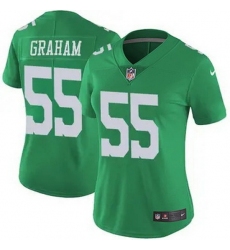 Women Philadelphia Eagles #55 Brandon Graham Green Vapor Untouchable Limited Stitched NFL Jersey