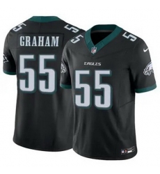 Youth Philadelphia Eagles #55 Brandon Graham Black F U S E Stitched NFL Jersey