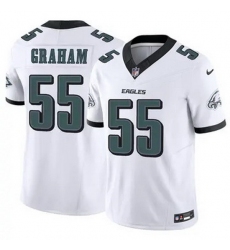 Youth Philadelphia Eagles #55 Brandon Graham White F U S E Stitched NFL Jersey