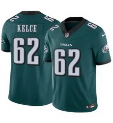 Youth Philadelphia Eagles #62 Jason Kelce Green F U S E Stitched NFL Jersey