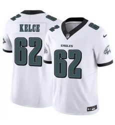 Youth Philadelphia Eagles #62 Jason Kelce White F U S E Stitched NFL Jersey