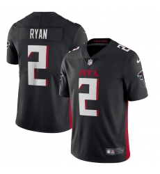 Men's Atlanta Falcons #2 Matt Ryan Nike Black Vapor Limited Jersey