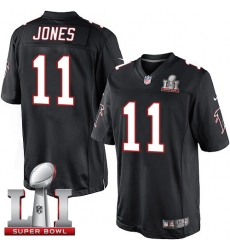 Men's Nike Atlanta Falcons #11 Julio Jones Black Alternate Super Bowl LI 51 Vapor Untouchable Limited Player NFL Jersey