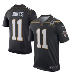 Men's Nike Atlanta Falcons #11 Julio Jones Elite Black Team Irvin 2016 Pro Bowl NFL Jersey