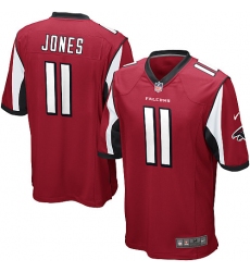 Youth Nike Atlanta Falcons #11 Julio Jones Game Red Team Color NFL Jersey