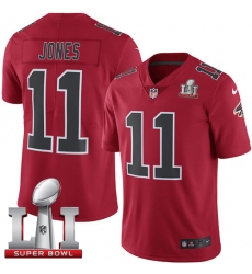 Youth Nike Atlanta Falcons #11 Julio Jones Limited Red Rush Super Bowl LI 51 NFL Jersey