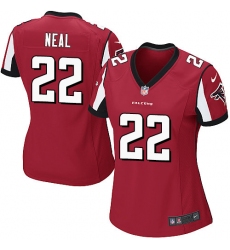 Women's Nike Atlanta Falcons #22 Keanu Neal Game Red Team Color NFL Jersey