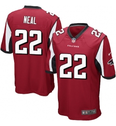 Youth Nike Atlanta Falcons #22 Keanu Neal Game Red Team Color NFL Jersey