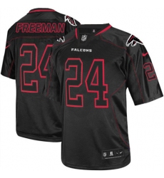 Men's Nike Atlanta Falcons #24 Devonta Freeman Elite Lights Out Black NFL Jersey