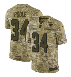 Men's Nike Atlanta Falcons #34 Brian Poole Limited Camo 2018 Salute to Service NFL Jersey