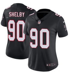 Women's Nike Atlanta Falcons #90 Derrick Shelby Elite Black Alternate NFL Jersey