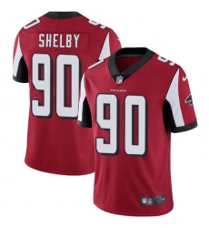 Youth Nike Atlanta Falcons #90 Derrick Shelby Elite Red Team Color NFL Jersey