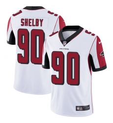 Youth Nike Atlanta Falcons #90 Derrick Shelby Elite White NFL Jersey