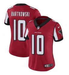 Women's Nike Atlanta Falcons #10 Steve Bartkowski Elite Red Team Color NFL Jersey