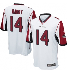 Men's Nike Atlanta Falcons #14 Justin Hardy Game White NFL Jersey