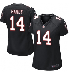 Women's Nike Atlanta Falcons #14 Justin Hardy Game Black Alternate NFL Jersey