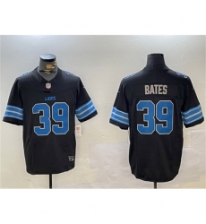 Men's Detroit Lions #39 Jake Bates Black 2024 F U S E 2nd Alternate Vapor Limited Stitched Jersey