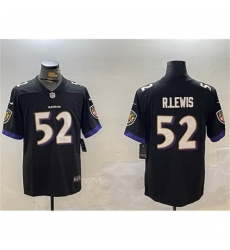 Men's Baltimore Ravens #52 Ray Lewis Black Vapor Untouchable Limited Football Jersey