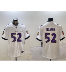 Men's Baltimore Ravens #52 Ray Lewis White Vapor Untouchable Limited Football Jersey