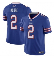 Men's Buffalo Bills #2 D.J. Moore Blue 2026 Vapor Untouchable Limited Stitched Football Jersey