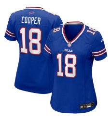 Women's Buffalo Bills #18 Amari Cooper Royal Stitched Football Jersey(Run Small)