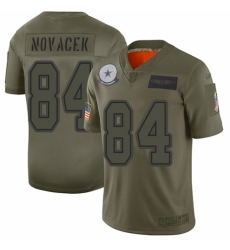 Women's Dallas Cowboys #84 Jay Novacek Limited Camo 2019 Salute to Service Football Jersey