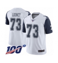 Men's Dallas Cowboys #73 Joe Looney Navy Blue Team Color Vapor Untouchable Limited Player 100th Season Football Jersey