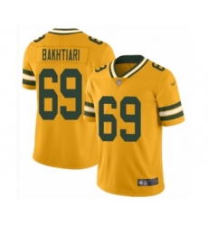 Youth Green Bay Packers #69 David Bakhtiari Limited Gold Inverted Legend Football Jersey