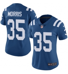 Women's Nike Indianapolis Colts #35 Darryl Morris Royal Blue Team Color Vapor Untouchable Limited Player NFL Jersey