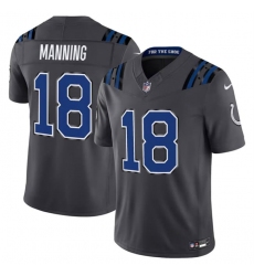 Men's Indianapolis Colts #18 Peyton Manning Dark Gray 2026 F.U.S.E. Rivalries Collection Limited Football Stitched Jersey