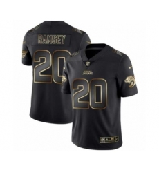 Men Jacksonville Jaguars #20 Jalen Ramsey Black Golden Edition 2019 Vapor Untouchable Limited Jersey